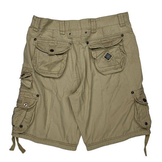 Unbranded Cargo Shorts - 38W 10L Beige Cotton