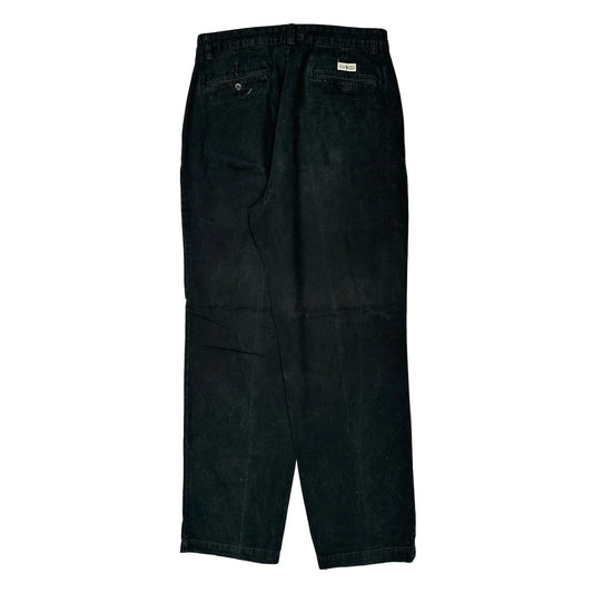 Polo By Ralph Lauren Pleated Chinos - 32W 32L Black Cotton