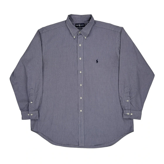 Yarmouth Ralph Lauren Checked Shirt - XL Blue Cotton