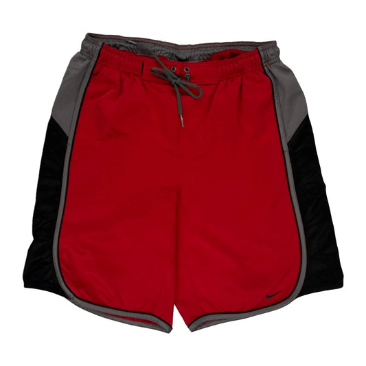 Nike Swim Shorts - Large Red Polyester