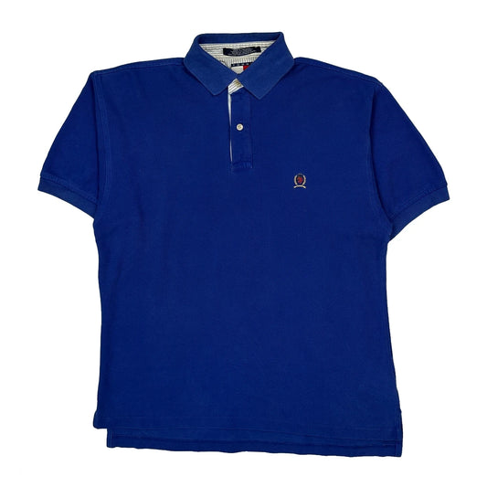 Tommy Hilfiger Polo Shirt - Small Blue Cotton