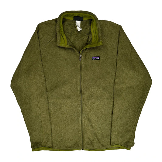Patagonia Fleece Jacket - Large Green Polyester