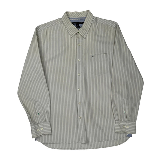 Tommy Hilfiger Striped Shirt - XL Beige Cotton