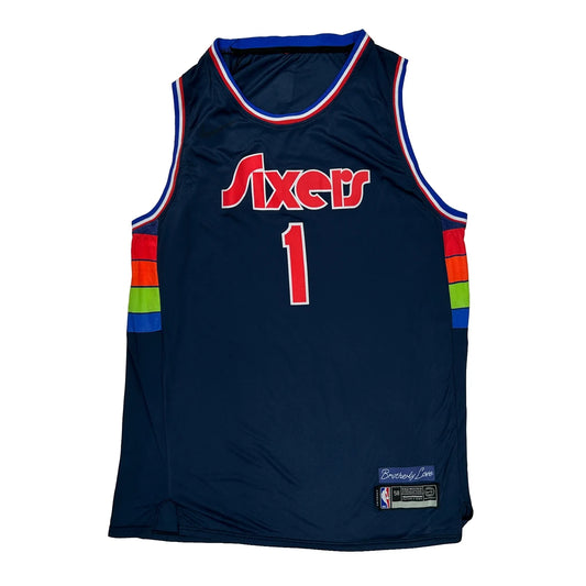 Vintage Philadelphia 76Ers Nike James Harden Jersey - 2XL Multicoloured Polyester