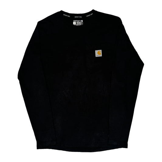 Force Carhartt Long Sleeve T-Shirt - Small Black Cotton