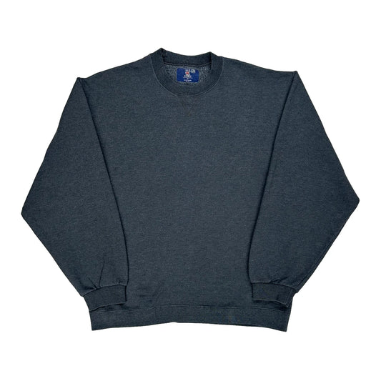 Blank Eagle Sweatshirt - Medium Grey Cotton