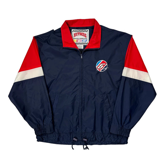 Nutmeg Nascar Windbreaker - Large Navy Nylon