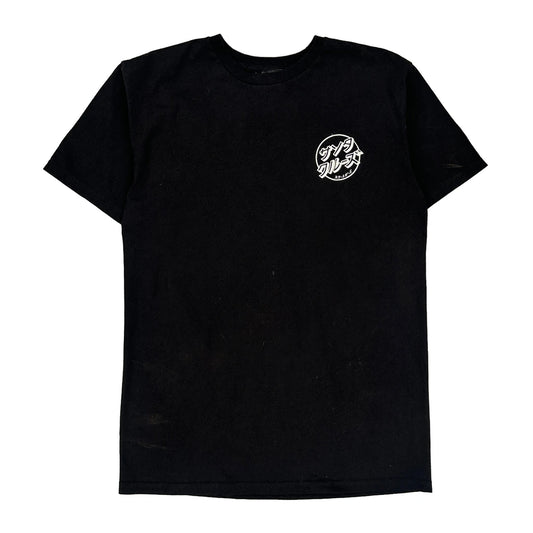 Skateboarding Santa Cruz Graphic T-Shirt - Medium Black Cotton