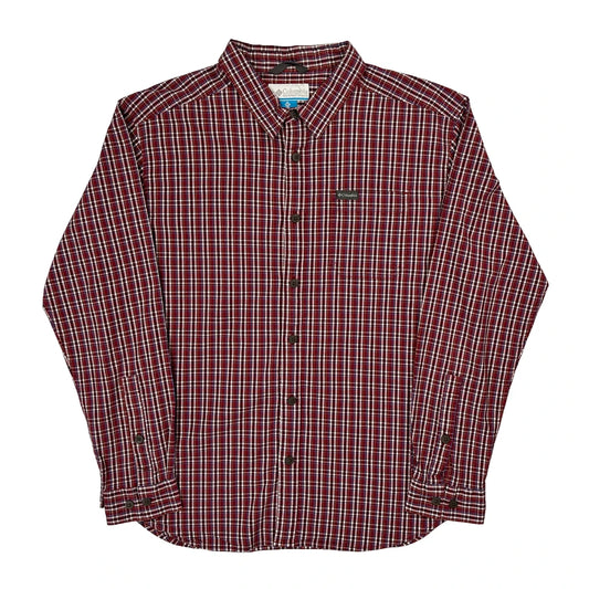 Columbia Checked Shirt - XL Red Cotton