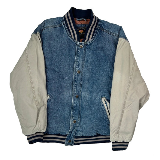 Route 66 Varsity Jacket - Medium Blue Denim