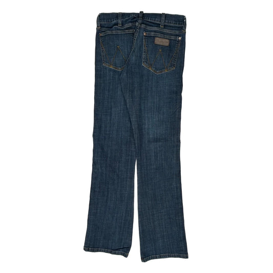 Wrangler Slim Jeans - 29W 33L Blue Cotton Blend