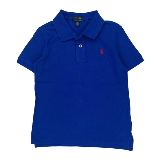 Vintage Age 7 Polo By Ralph Lauren Polo Shirt - Small Blue Cotton