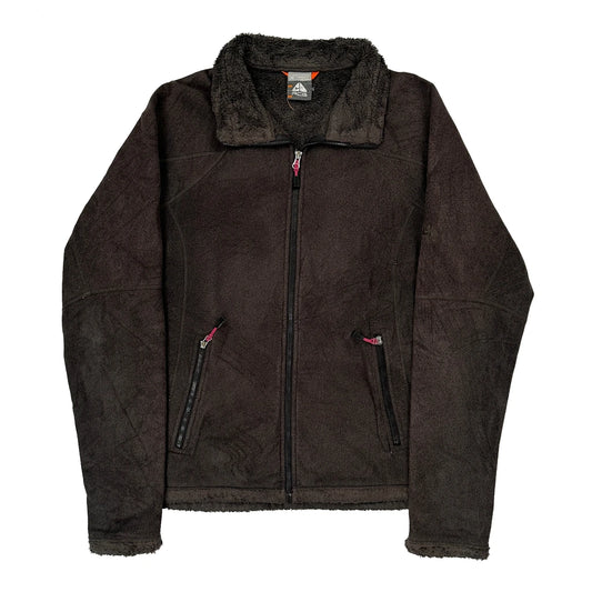 Nike Acg Fleece Jacket - Medium Black Polyester