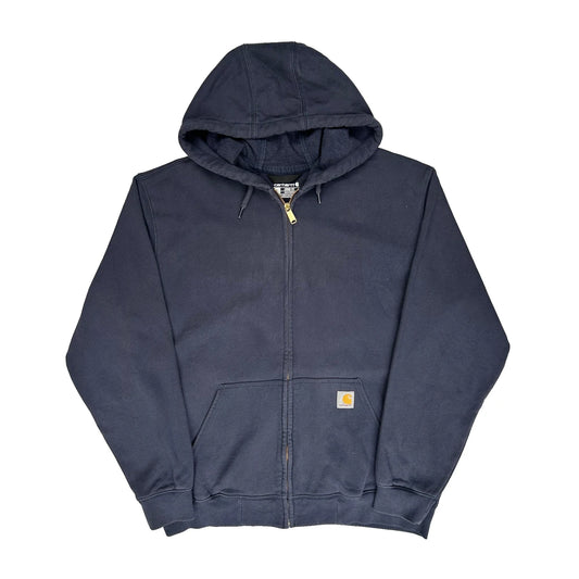 Carhartt Hoodie - Large Navy Cotton Blend