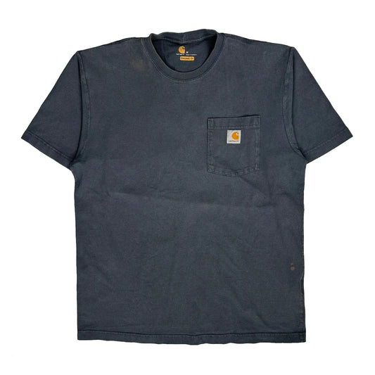 Carhartt T-Shirt - Medium Black Cotton