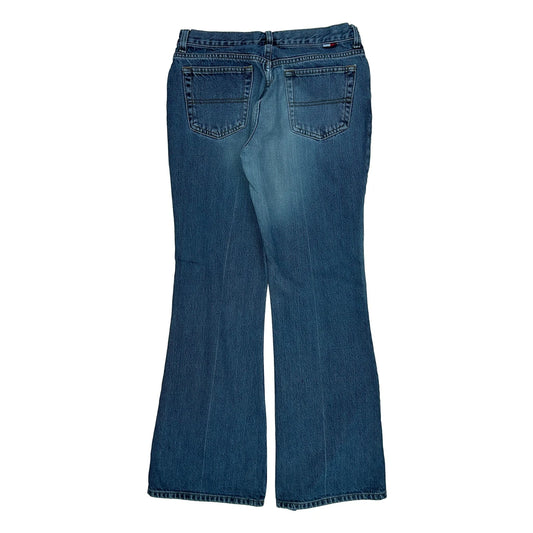 Tommy Hilfiger Boot Cut Jeans - 28W UK 8 Blue Cotton