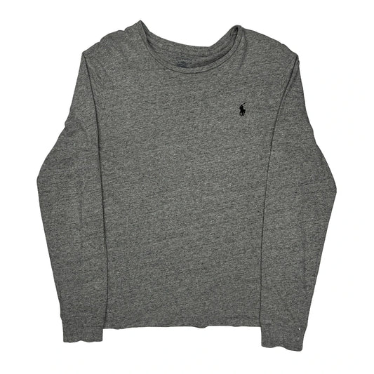 Polo By Ralph Lauren Long Sleeve T-Shirt - Medium Grey Cotton
