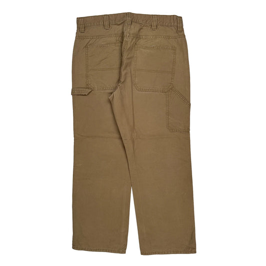 Blue Mountain Carpenter Trousers - 36W 30L Brown Cotton