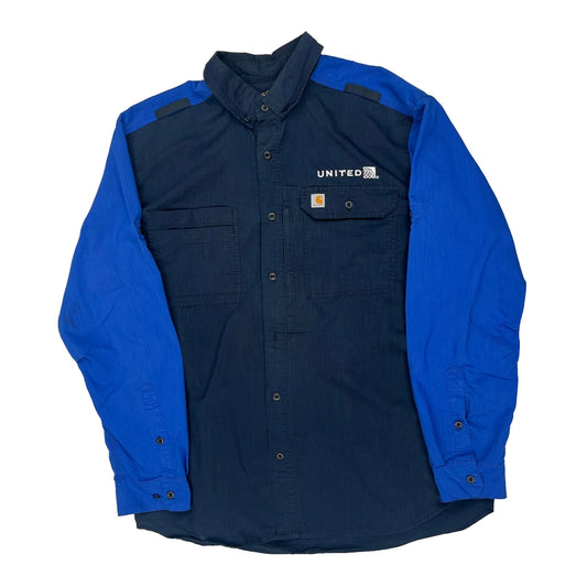 United Carhartt Shirt - Large Blue Cotton