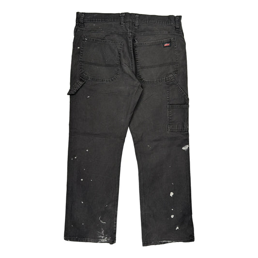 Dickies Carpenter Trousers - 35W 30L Black Cotton
