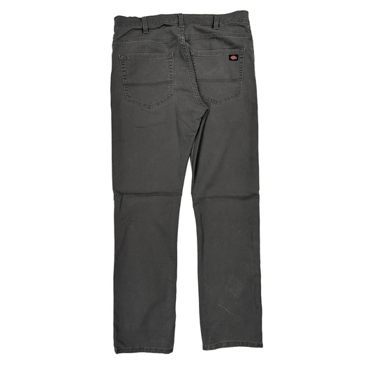 Flex Dickies Trousers - 33W 32L Grey Cotton Blend