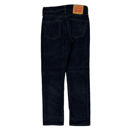 Vintage Levis Cord Trousers - 28″ Waist Black Cotton