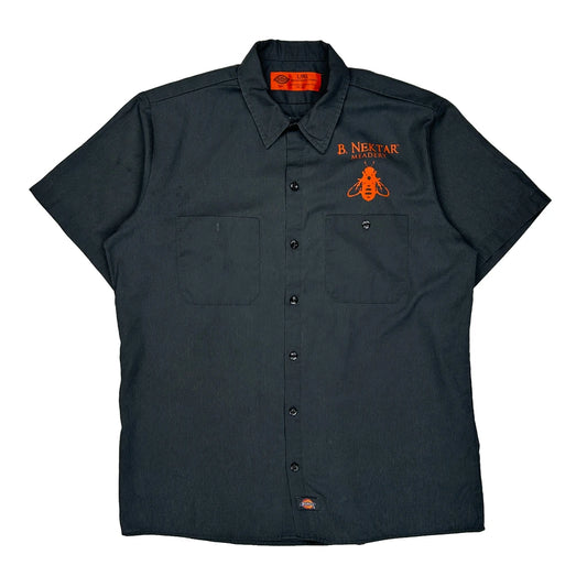 B. Nektar Meadery Dickies Graphic Short Sleeve Shirt - Large Grey Polyester Blend