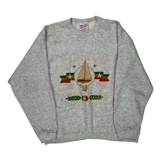 Hanes Graphic Sweatshirt - XL Grey Cotton Blend