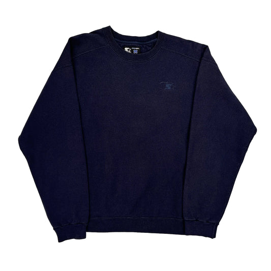 Pro 80 Starter Sweatshirt - Medium Navy Cotton Blend