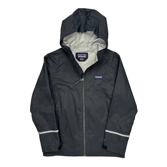 Age 10 Patagonia Waterproof Jacket - Medium Black Polyester