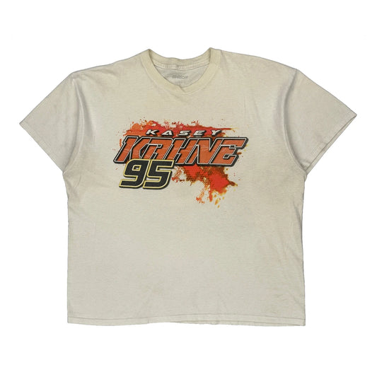 Kasey Kahne Nascar T-Shirt - Medium Cream Cotton