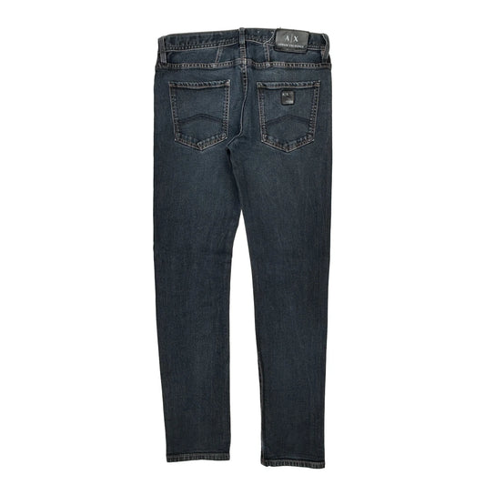 Armani Exchange Slim Jeans - 31W 30L Dark Wash Cotton Blend
