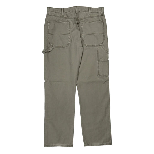 Dickies Carpenter Trousers - 34W 30L Khaki Cotton