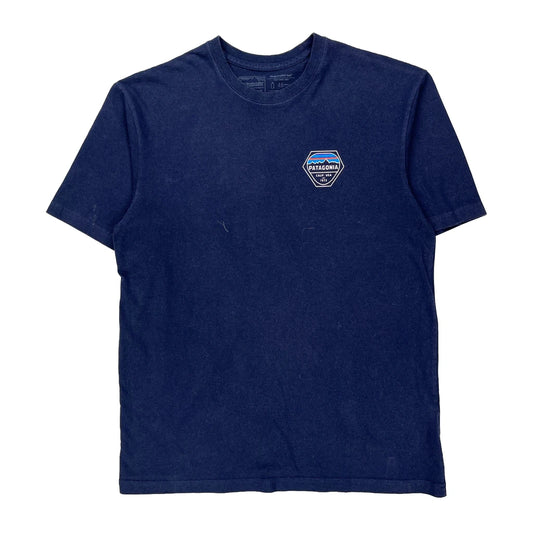 Responsibili-Tee Patagonia Graphic T-Shirt - Medium Blue Cotton