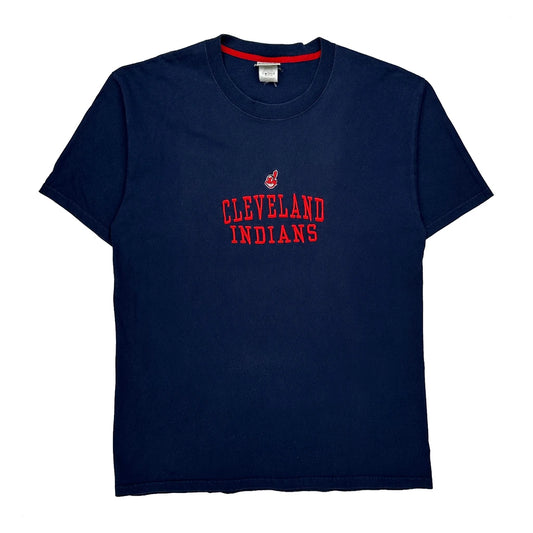 Cleveland Indians Lee Sport Mlb T-Shirt - Large Navy Cotton