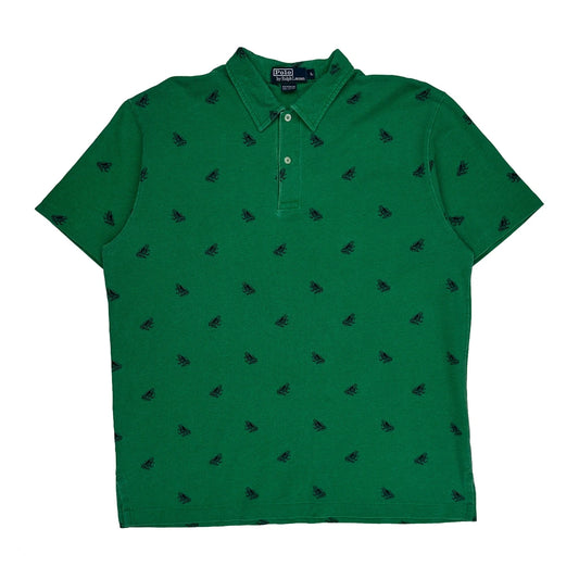 Polo By Ralph Lauren Polo Shirt - Large Green Cotton