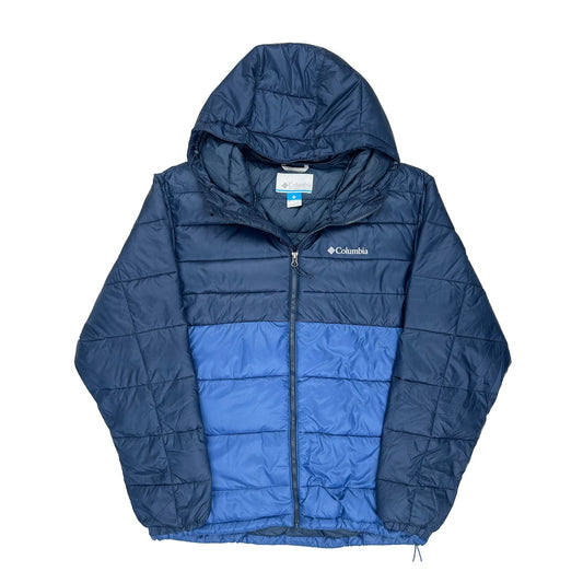 Vintage Columbia Puffer - Large Blue Polyester