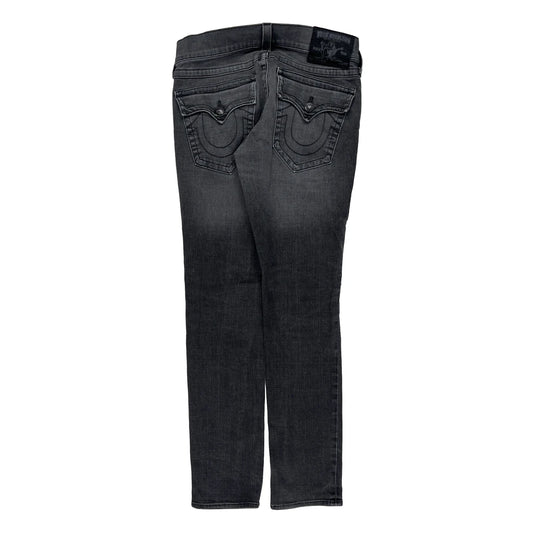 True Religion Skinny Jeans - 33W UK 12 Grey Cotton