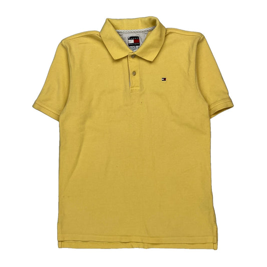 Tommy Hilfiger Polo Shirt - Large Yellow Cotton