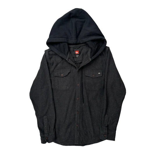 Quiksilver Hoodie - Small Black Cotton