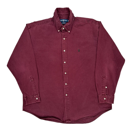Blake Ralph Lauren Shirt - XL Burgundy Cotton
