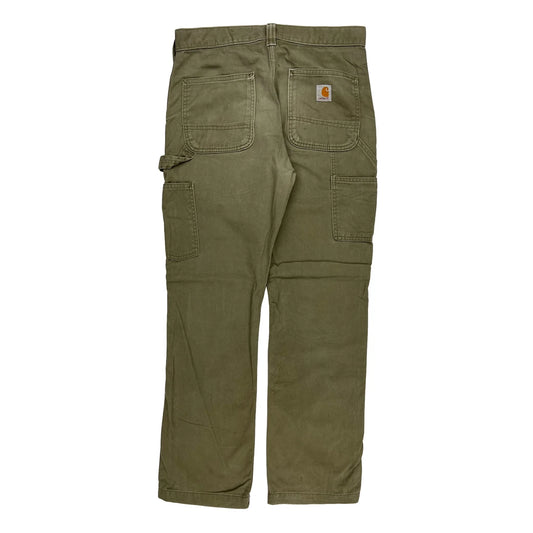 Carhartt Carpenter Trousers - 32W 30L Green Cotton