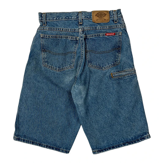 Dickies Denim Shorts - 28W UK 10 Blue Denim