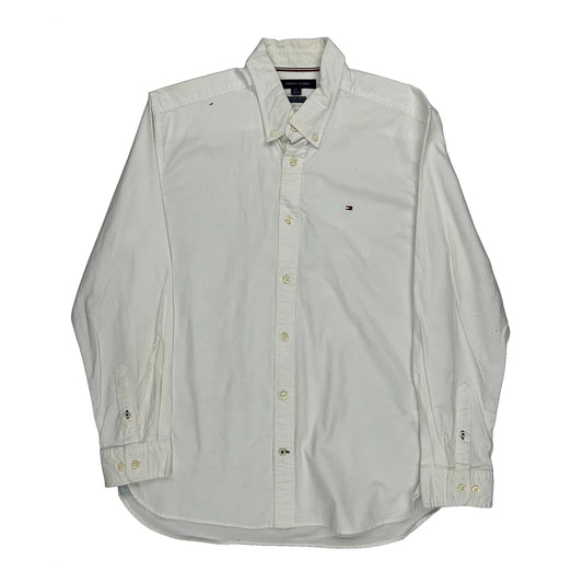 Tommy Hilfiger Shirt - Large White Cotton