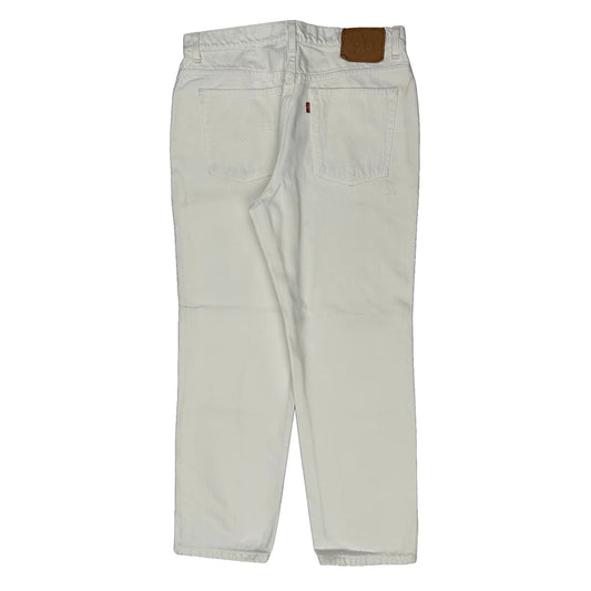 Levis Jeans - 33W UK 14 White Cotton