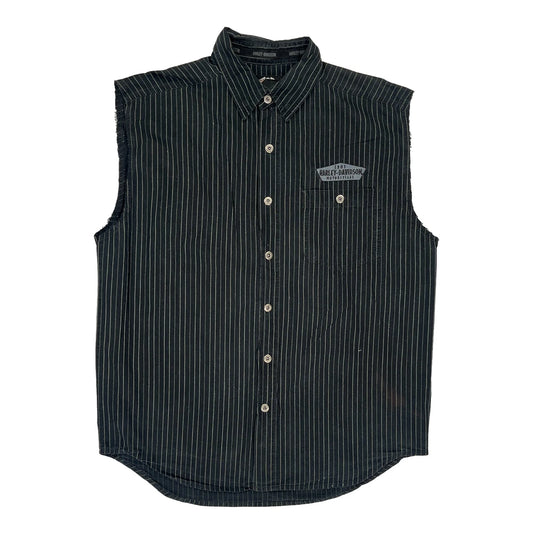 Harley Davidson Shirt - Large Black Cotton