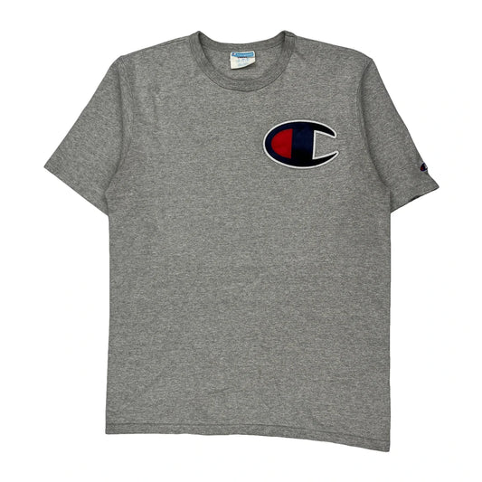 Champion T-Shirt - Large Grey Cotton