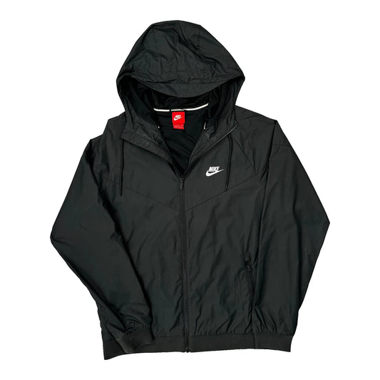 Nike Windbreaker - Large Black Polyester
