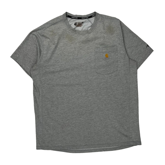 Carhartt Force Carhartt T-Shirt - Large Grey Cotton