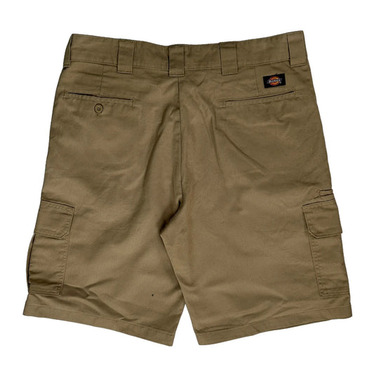 Dickies Cargo Shorts - 34W 10L Khaki Cotton